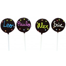 Piruleta choco personalizable